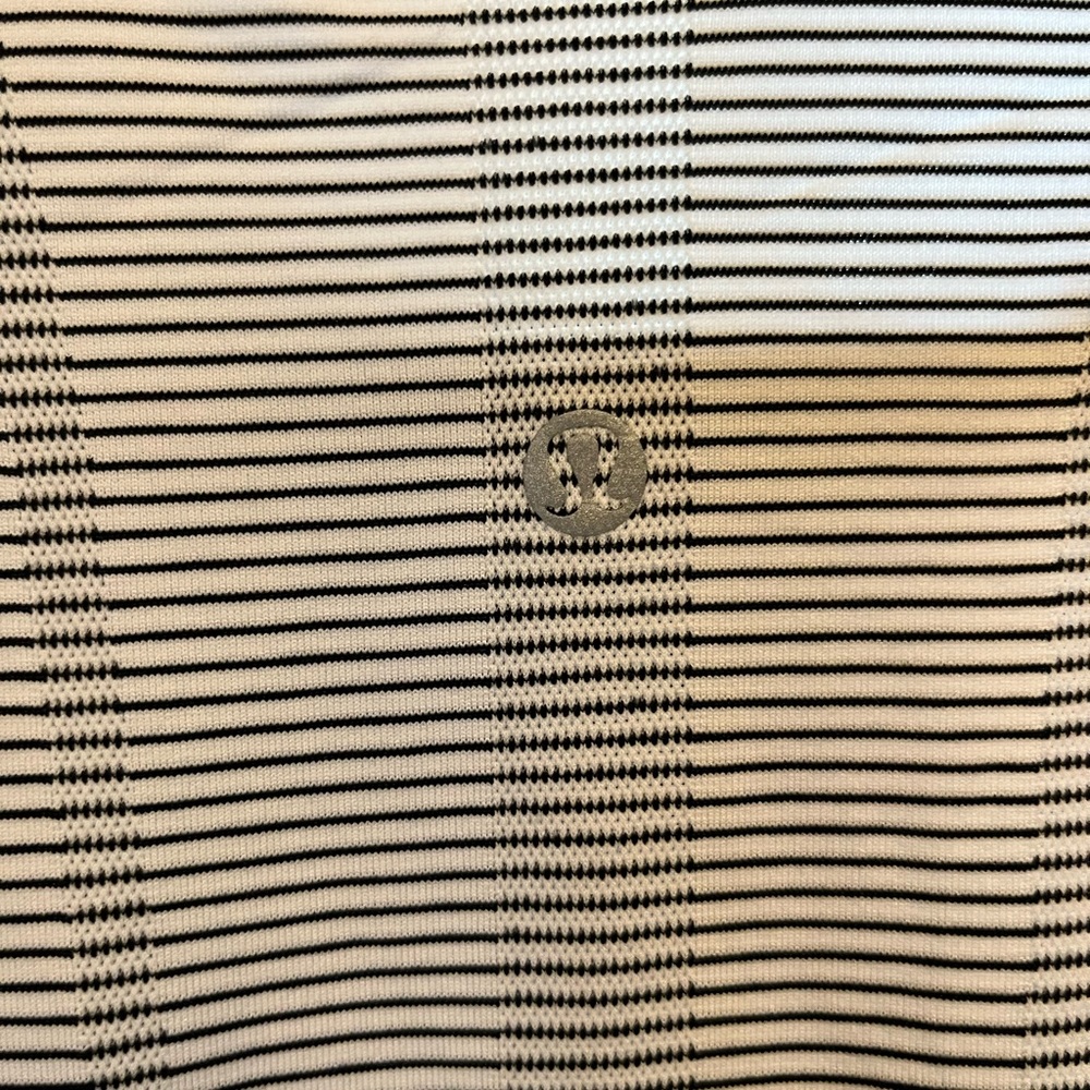 Lululemon Swiftly Tech Short Sleeve Shirt 2.0-Tetra Stripe Asphalt Grey/Black-6 - Picture 7 of 9